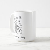 Schattigee Funny Grootouders Aankondiging Zwarte C Koffiemok (Voorkant links)