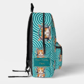 Schattigee Funny Kitten Custom Bedrukte Rugzak (Links)