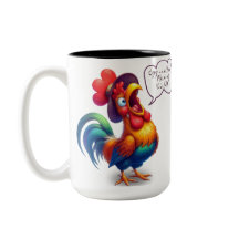 Schattigee Funny Rooster Multicolor Goedemorgen Mo