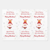 Schattigee Funny Rudolph Speciale levering vanaf S Inpakpapier Vel (Voorkant 2)