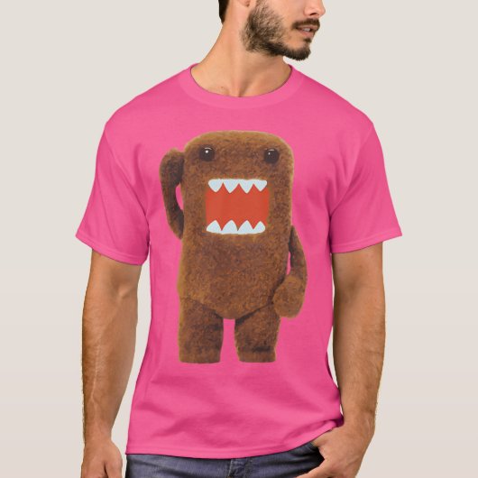 Schattigee Fuzzy Domo Kun T-shirt (Voorkant)