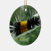 Schattigee fuzzy rups keramisch ornament (Rechts)