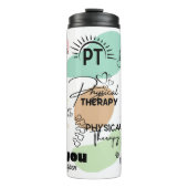 Schattigee fysiotherapie/therapeut thermosbeker (Voorkant)