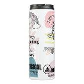 Schattigee fysiotherapie/therapeut thermosbeker (Achterkant)