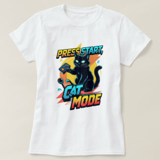 Schattigee gamer kat | Funny Feline Streamer-Kat T-shirt