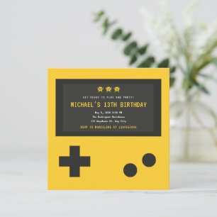 Schattigee gaming console stijl kinderen Verjaarda Kaart