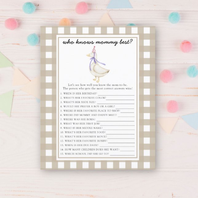 Schattigee gans - Wie kent mama het beste (Creator heeft geüpload)