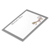 Schattigee Gecko gepersonaliseerd Notitieblok (Schuin)