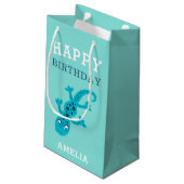 Schattigee Gecko Hagedis Blue Boy Kids Verjaardag Klein Cadeauzakje (Achterkant Gekanteld)