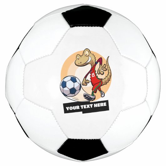 Schattigee Gecko Toevoegen Jouw tekst Voetballer C Voetbal (Voorkant)