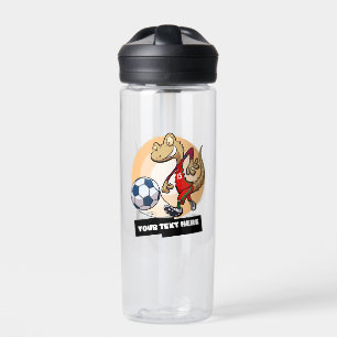 Schattigee Gecko Toevoegen Jouw tekst Voetballer C Waterfles