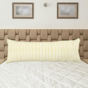 Schattigee geel witte strepen zomertijd lichaamskussen