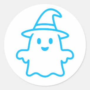 Schattigee geest - Halloween Design Ronde Sticker