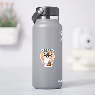 Schattigee geest Halloween "Treats" Sticker