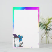 Schattigee geest Kurt Spoopyton Briefpapier (Staand voorkant)