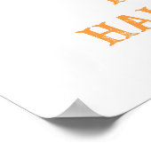 Schattigee geest met boog en pompoen | Halloween Poster (Hoek)