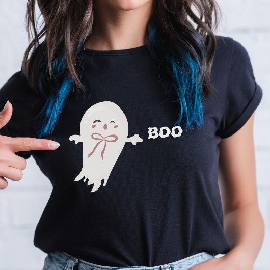 Schattigee geest met Bow Boo T-shirt