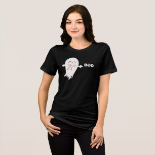 Schattigee geest met Bow Boo Tri-Blend Shirt