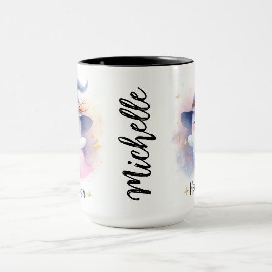 Schattigee geest met naam mok (Midden)