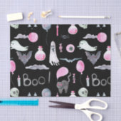 Schattigee geest, vleermuis en kat tissuepapier (Craft)
