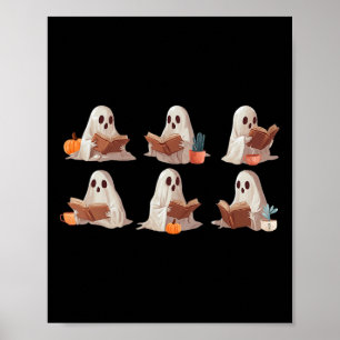 Schattigee geesten die boeken lezen Happy Hallowee Poster