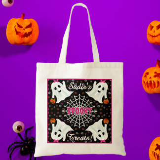 Schattigee geesten Jack o lantaarns Cobweb Tote Bag