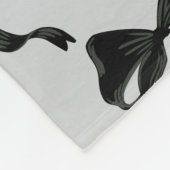 Schattigee geesten met Coquette Black Bows Hallowe Fleece Deken (Hoek)