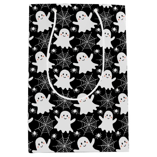 Schattigee geesten | Spinnen | Spider Webs Hallowe Medium Cadeauzakje (Voorkant)