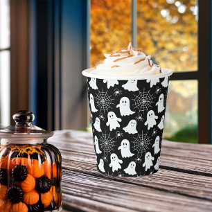 Schattigee geesten Spinnen Spider Webs Hallowe Papieren Bekers