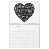 Schattigee Geïllustreerde Bijbelverzen Aangepaste  Kalender (Feb 2027)