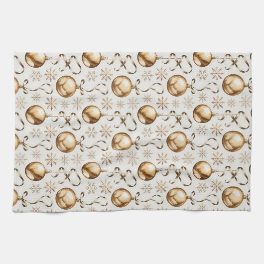 Schattigee  geïnspireerde Kerst Keuken Handdoek (Horizontaal)