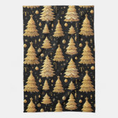 Schattigee  geïnspireerde kerstboom keukenhanddoek (Verticaal)