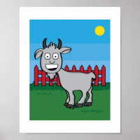 Schattigee Geit Illustratie Kinder Boerderij Anima