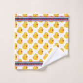 Schattigee Gele Baby Eenden met Moeder Eend Kinder Bad Handdoek (Wasdoekje)