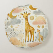 Schattigee Gele Giraffe Warm Baby Kussen (Achterkant)