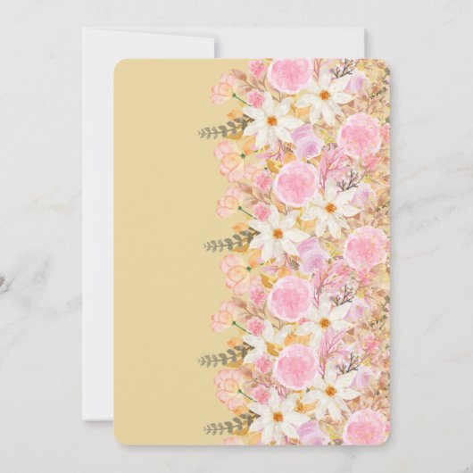 Schattigee Gele Tutu Ballerina Vlinders Baby showe Kaart (Achterkant)