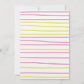 Schattigee Gele Zonneschijn 1e Verjaardagsfeest Kaart (Achterkant)