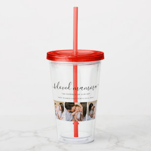 Schattigee Geliefde Mamma Moeder Moederdag Fotocol Acryl Drinkbeker