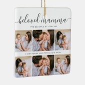 Schattigee Geliefde Mamma Moeder Moederdag Fotocol Keramisch Ornament (Rechts)