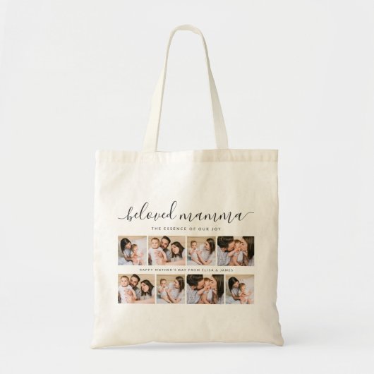 Schattigee Geliefde Mamma Moeder Moederdag Fotocol Tote Bag (Voorkant)