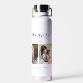 Schattigee Geliefde Mamma Moeder Moederdag Fotocol Waterfles (Achterkant)