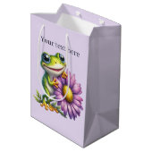 Schattigee geliefden feest aanpasbaar medium cadeauzakje (Achterkant Gekanteld)