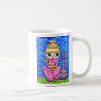 Schattigee Genie Belly Dancer Doll Girl met grote Koffiemok