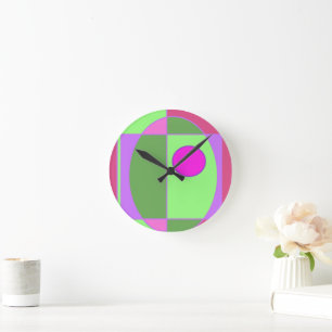 Schattigee geometrische Sherell Ronde Klok
