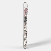 Schattigee gepersonaliseerde Boho Floral Wildflowe Case-Mate iPhone Case (Achterkant / Rechts)