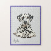 Schattigee gepersonaliseerde Dalmatische puzzel (Verticaal)
