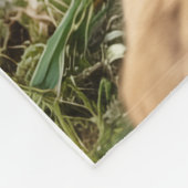 Schattigee gepersonaliseerde Duitse herder fleece Deken (Hoek)