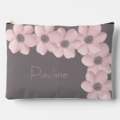 Schattigee gepersonaliseerde grote roze-taupe papa etui (Voorkant)