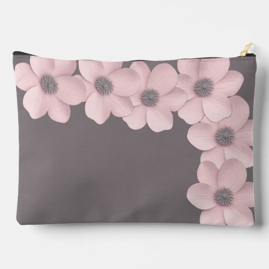 Schattigee gepersonaliseerde grote roze-taupe papa etui (Achterkant)