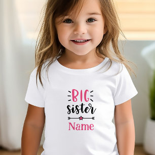 Schattigee gepersonaliseerde grote zus kinder shirts